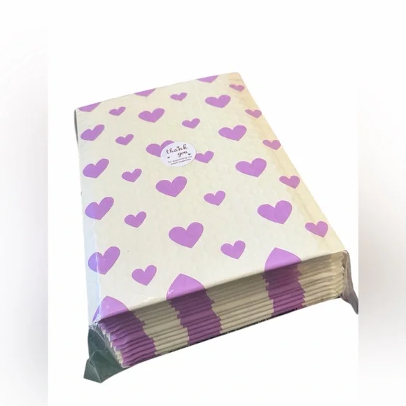 15 Pack 6x10 Purple Heart Bubble Mailers Padded Envelopes Shipping Supplies - Picture 3 of 4